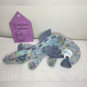BNWT Customized Jellycat Little Snow Dragon "Andie"